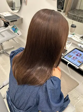 ミディアム カラー ink by artefice所属・ラン 髪質改善/甲子園口のヘアスタイル