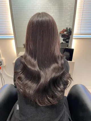 ロング カラー &chaLme   心斎橋所属・emi/髪質改善/ 韓国風/艶カラーのヘアスタイル