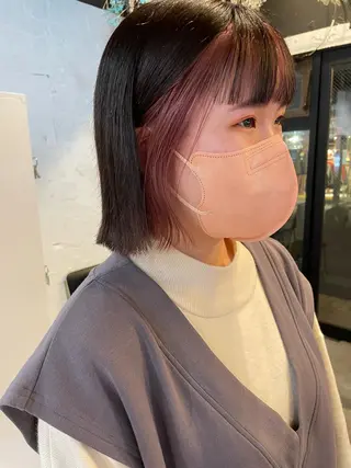 ショート カラー ヘアアレンジ satsuki 暖色・ブラウンカラーのヘアスタイル