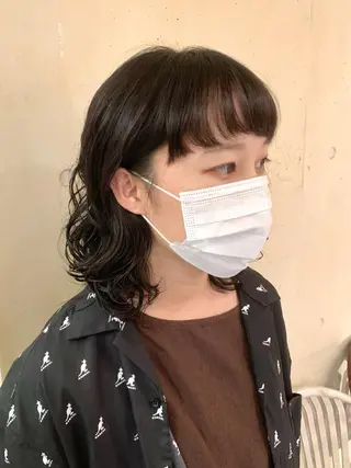 ミディアム パーマ 銀座No.1髪質改善 縮毛矯正/本木のヘアスタイル