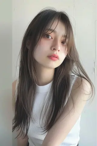 ロング カラー 圧倒的似合わせ ケアカラーYUTOのヘアスタイル