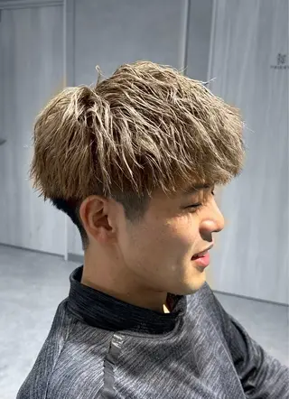 カラー パーマ メンズ 野村 俊太のヘアスタイル