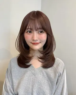 ミディアム ボブ/艶カラー /sora🌙✨️のヘアスタイル