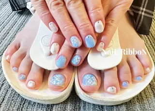 ネイル ネイルリボン 伊藤のネイルデザイン