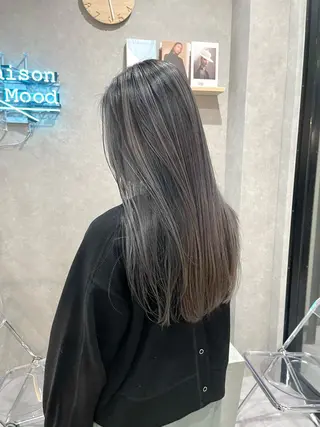 セミロング カラー mood tatemachiのヘアスタイル