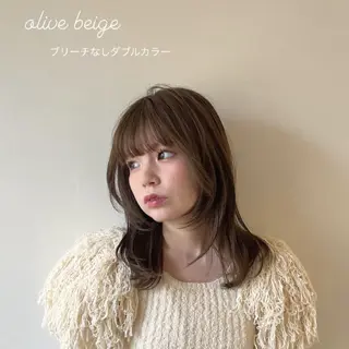 ミディアム カラー Sunny side所属・みゆう 🎀のヘアスタイル