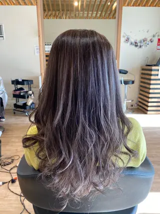 セミロング カラー 関口 友行のヘアスタイル