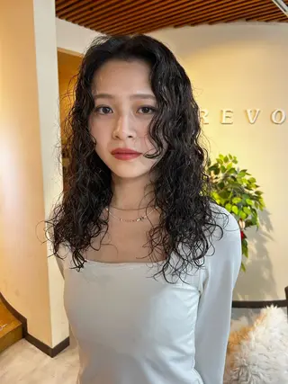 セミロング 透明感/レイヤー/ 武士るな🌿‬のヘアスタイル