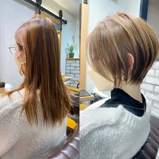 ショート ショートボブ/ 無料カット/荒砂のヘアスタイル