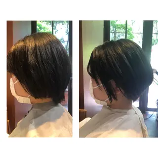 ショート 高山🐬髪質改善 池袋で縮毛矯正のヘアスタイル