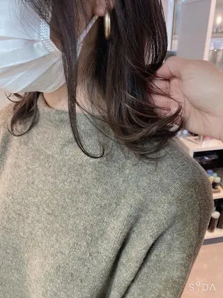 ミディアム カラー ヘアアレンジ stylist/蛯谷 珠里のヘアスタイル