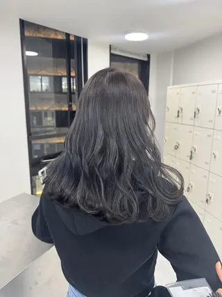 カラー ❄️冬の暗髪カラー ❄️透明感ヘアのヘアスタイル