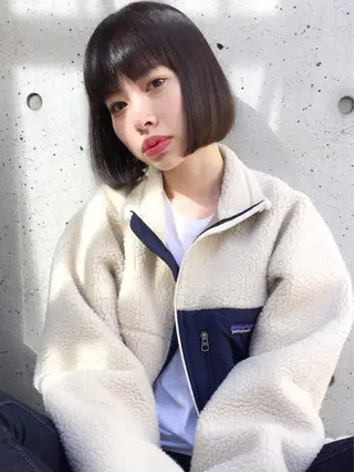 ショート ミディアム セミロング ロング カラー パーマ ヘアアレンジ メンズ キッズ ネイル マツエク・マツパ 韓国風×透明感カラー 髪質改善オタベシンヤのヘアスタイル