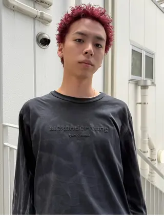 ショート カラー PARKiiiNG 大阪心斎橋/ブリーチのヘアスタイル