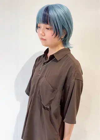 ミディアム カラー ill副店長 立和田純也のヘアスタイル