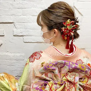 セミロング まつパ・ヘアセット ♡Chinami♡のマツエク・マツパデザイン