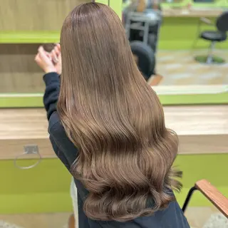 ロング カラー ブリーチなしベージュ /ヘアセット/ミユのヘアスタイル