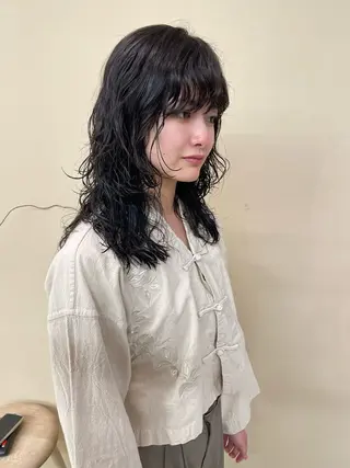 ロング kento レイヤーカットのヘアスタイル