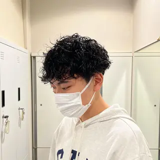 ショート パーマ メンズ 茅ヶ崎パーマ特化/ スパイラル/ハルキのヘアスタイル