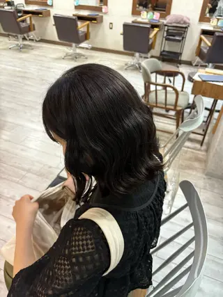 ミディアム カラー なぎは/暗髪・ ナチュラルカラーのヘアスタイル