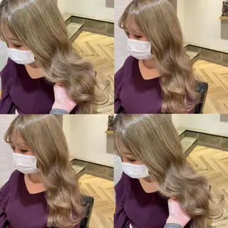 ロング カラー 艶カラー/韓国顔周り 🎀mamiのヘアスタイル