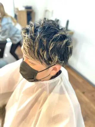 ショート カラー メンズ Lizir  ルズィール所属・Luzir⭐︎ GEN⭐︎のヘアスタイル