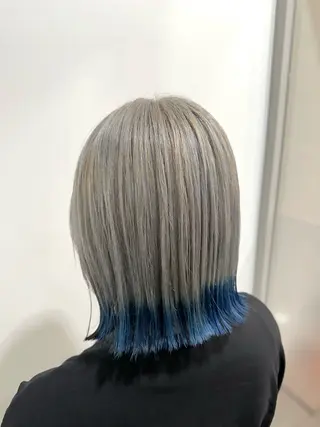 ミディアム カラー あべ ゆうかのヘアスタイル