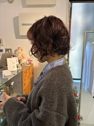 ショート パーマ sakura🌸 レイヤー/韓国ヘアのヘアスタイル