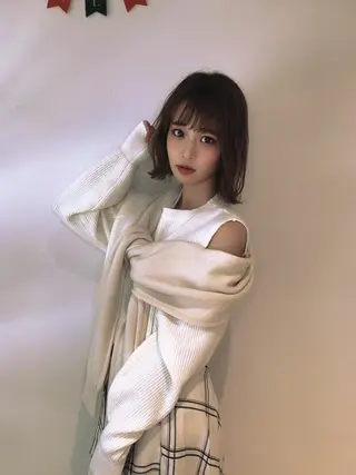 ミディアム カラー なりたいが叶う ながしまじゅんきのヘアスタイル