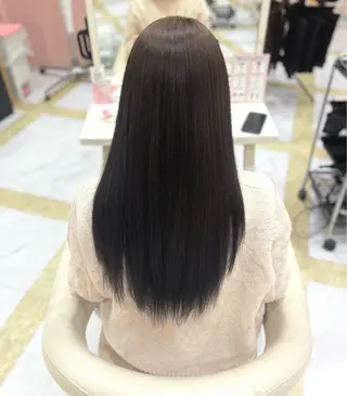 ロング カラー 佐伯 青空のヘアスタイル