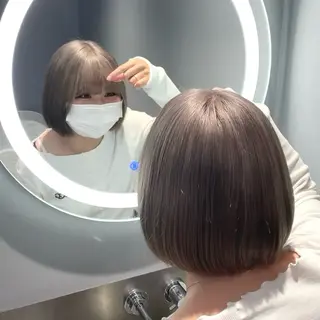 ショート 菜々🫧新宿 透明感ケアブリーチのヘアスタイル