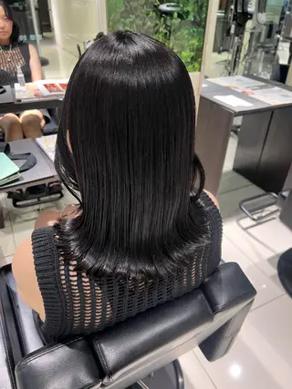 ミディアム カラー ヘアアレンジ 🧊🪞透明感カラー himeのヘアスタイル