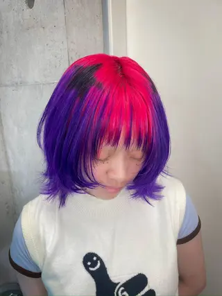 ミディアム ハイトーン/ブリーチ /ウルフ⛓️MAKIのヘアスタイル