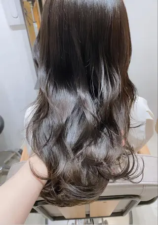 セミロング カラー 🎀ブリーチなし 透明感🎀yuhiのヘアスタイル