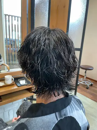 パーマ メンズ 古山 幹太のヘアスタイル