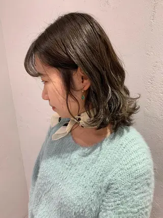 ミディアム 🫧透明感カラー/ ボブ/小笠原汐海🪽のヘアスタイル