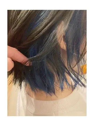 ミディアム カラー タカノ アツコのヘアスタイル