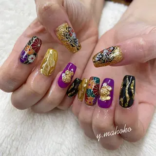 ネイル She nail studio 原宿所属・パラジェル有/ スカルプ/mahoのネイルデザイン