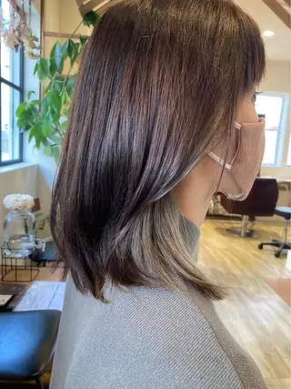 ミディアム カラー chill out 南塚口本店のヘアスタイル
