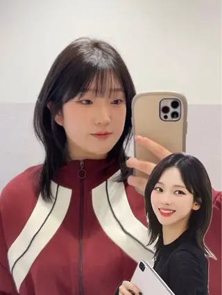 ミディアム ❤︎︎韓国ヘア❤︎︎ 𝑺𝒉𝒊𝒉𝒐のヘアスタイル