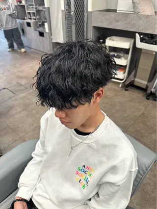 ミディアム BARBER BROS 長堀橋店所属・奥 圭人｜メンズスタイルのヘアスタイル