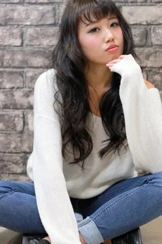 ロング 柴田 陽平のヘアスタイル