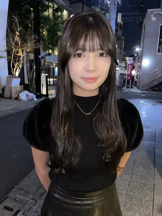 セミロング カラー ナチュラルなヘア /ヨシダトモキのヘアスタイル