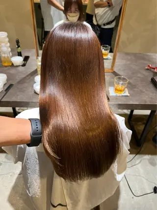 セミロング カラー olga所属・松尾謙佑【ハイライト LEDエクステ】のヘアスタイル