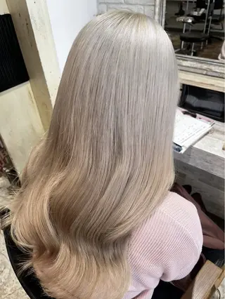 ロング カラー ハイトーン/韓国風/ 艶髪/吉祥寺のヘアスタイル