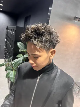 ショート パーマ メンズ 【メンズサロン】 BLUCK 横浜のヘアスタイル