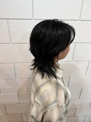 ミディアム 透け感/ハイトーン/ レイヤー/小山田のヘアスタイル