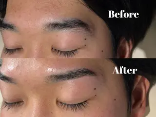 アイブロウ メンズニュアンス パーマ特化akaneのヘアスタイル