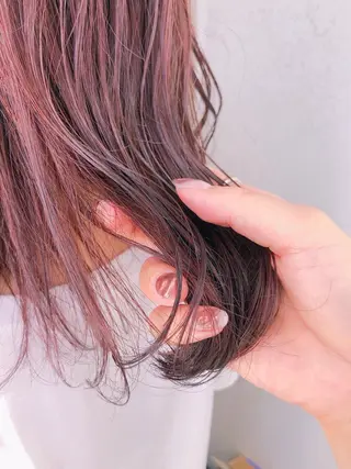 ミディアム カラー ヘアアレンジ 女性スタイリスト専門サロン Zina 天神所属・NANA／trend style🕊🍑のヘアスタイル