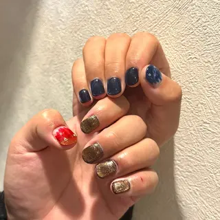 メンズ ネイル メンズガーデン yuriのネイルデザイン